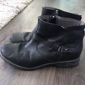 Black ankle boots